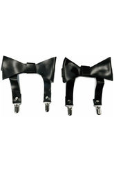 Faux Leather Garters